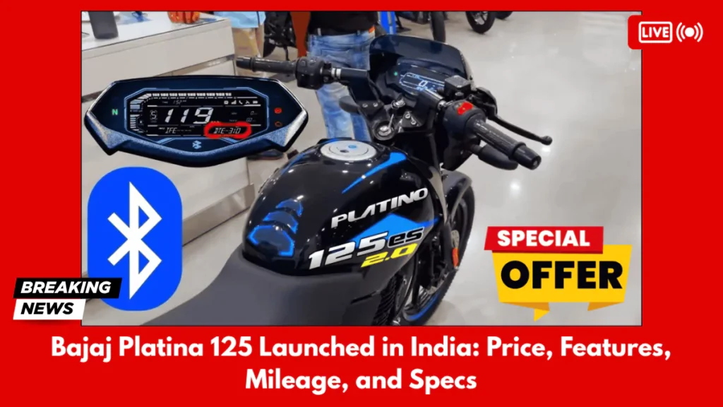 Bajaj Platina 125 Launched in India Price, Features, Mileage, and Specs
