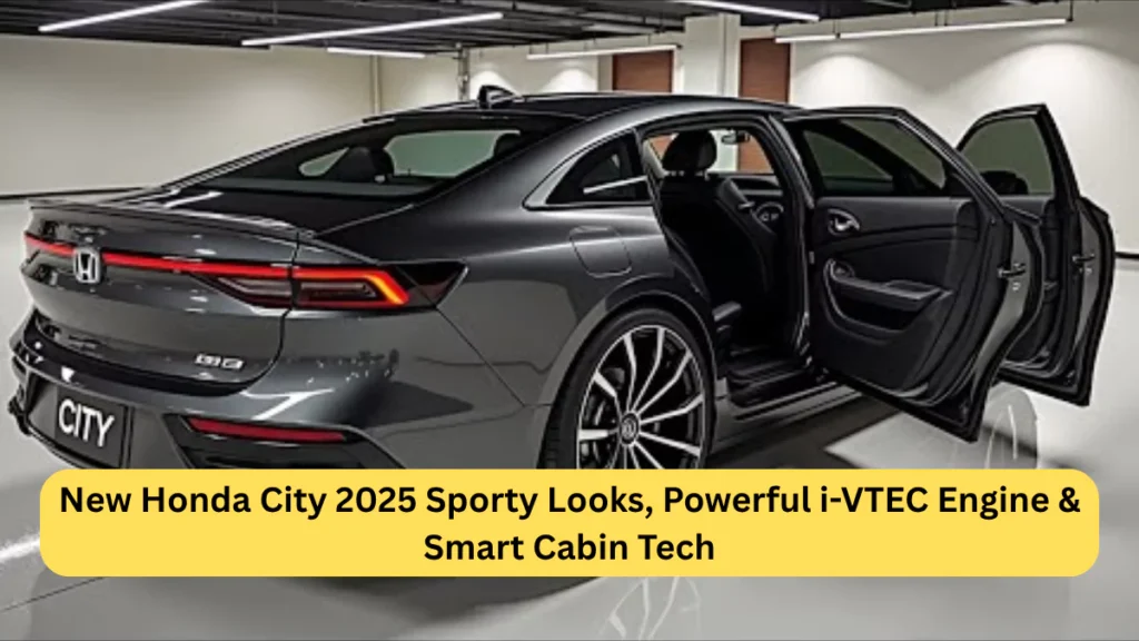 New Honda City 2025 Sporty Looks, Powerful i-VTEC Engine & Smart Cabin Tech