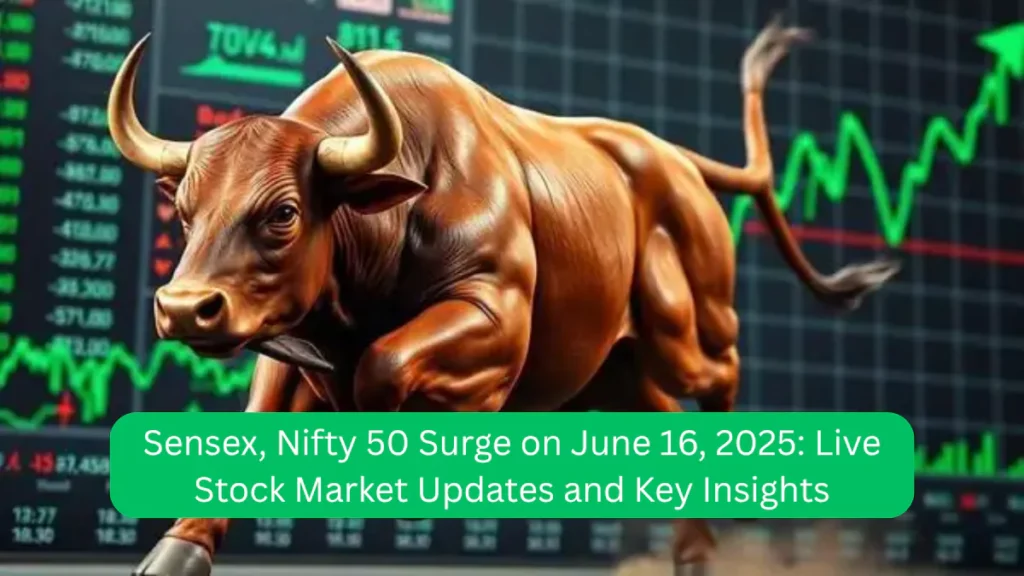 Sensex, Nifty 50 Surge on June 16, 2025 Live Stock Market Updates and Key Insights