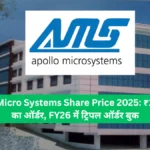 Apollo Micro Systems Share Price 2025 ₹113 करोड़ का ऑर्डर, FY26 में ट्रिपल ऑर्डर बुक