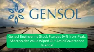 Gensol Engineering Stock Plunges 94% from Peak Shareholder Value Wiped Out Amid Governance Scandal