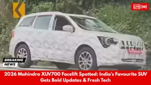 2026 Mahindra XUV700 Facelift Spotted India’s Favourite SUV Gets Bold Updates & Fresh Tech