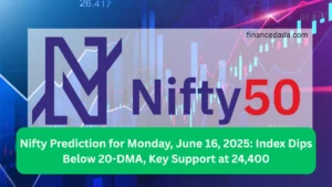 Nifty Prediction for Monday, June 16, 2025 Index Dips Below 20-DMA, Key Support at 24,400